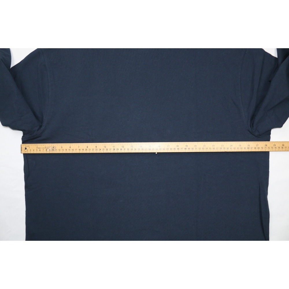 Carhartt Mens 2XL Loose Fit Heavyweight Long Sleeve Pocket T-Shirt Navy - Picture 8 of 10